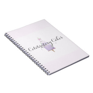 Cake watercolor notebook