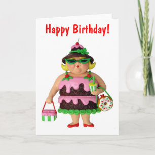 Cake Woman Card