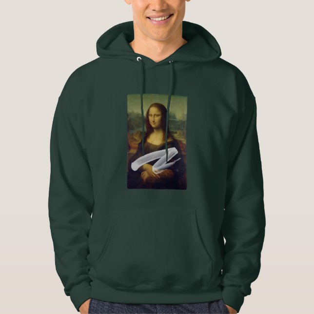 Caked Mona Lisa   Hoodie (Front)
