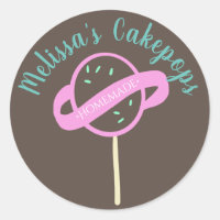 Cakepop Logo Banner Homemade Bakery Swirls