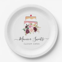 cakery business watecolor floral