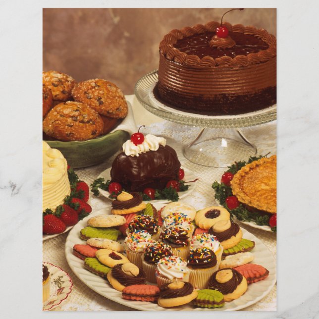 Cakes and sweets flyer (Front)