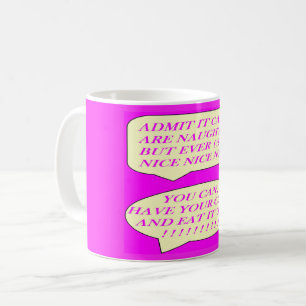 Cakes are nice made for food lovers colour pink coffee mug