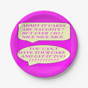 Cakes are nice made for food lovers colour pink    paper plate
