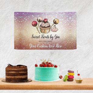 Cakes Bakery Cupcake Baking Store is Open Banner
