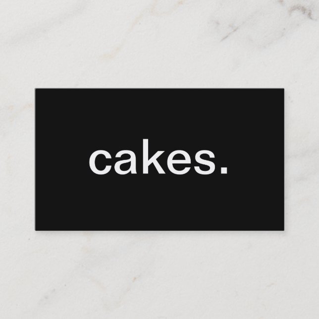 Cakes Business Card (Front)