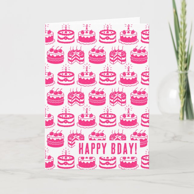 Cakes Card (Front)