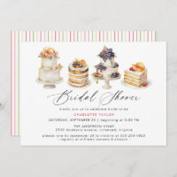 Cakes | Cute Bakery Dessert Theme Bridal Shower