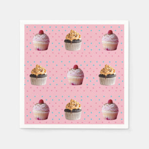 Cakes Dots Colorful Napkins