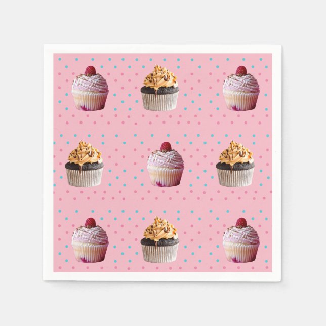 Cakes Dots  Colorful Napkins (Front)
