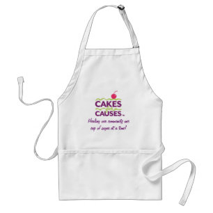 Cakes for Causes Logo Apron