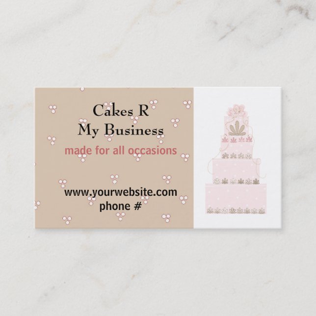 Cakes R My Business Design Card (Front)