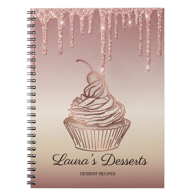 Cakes & Sweets Cupcake Desserts Recipes Notebook (Front)
