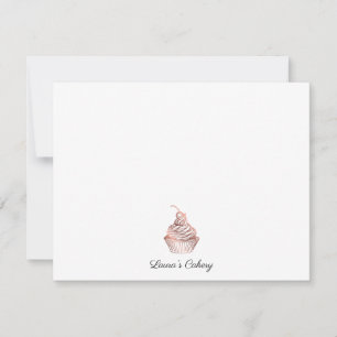 Cakes & Sweets Cupcake Home Bakery Rustic Vintage Card