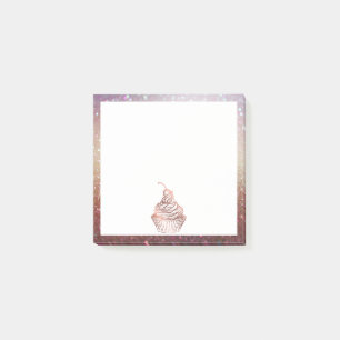 Cakes & Sweets Cupcake Home Bakery Rustic Vintage Post-it Notes