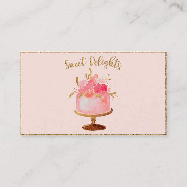 ★ Cakes & Sweets Custom Business Card (Front)