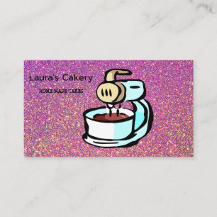 Cakes & Sweets Home Bakery Dripping Gold B Busine Business Card