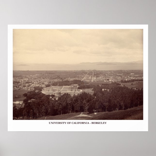 Cal Berkeley Campus Photo 1888 Poster (Front)