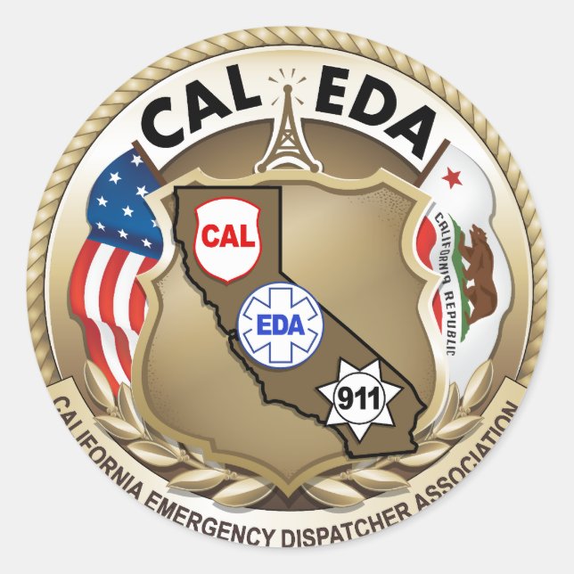 CAL-EDA Logo Sticker (Large Logo) (Front)