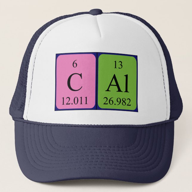 Cal periodic table name hat (Front)