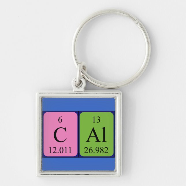 Cal periodic table name keyring (Front)