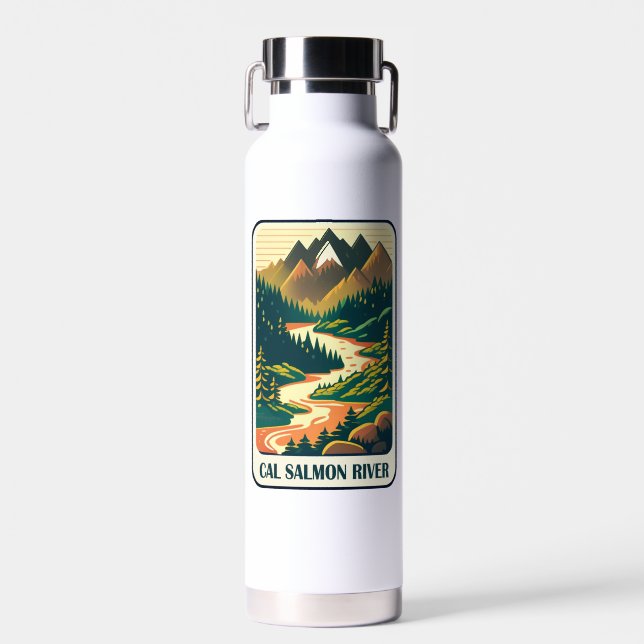 Cal Salmon River California Colours Water Bottle (Front)