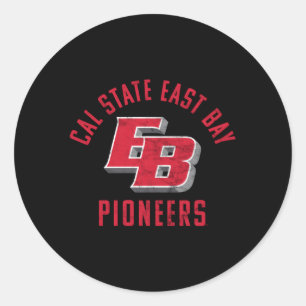 Cal State East Bay Csueb Pioneers Large Classic Round Sticker