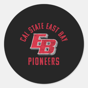 Cal State East Bay Csueb Pioneers Large Classic Round Sticker
