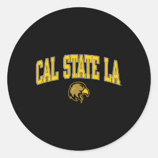 Cal State Los Angeles Golden Eagles Arch Over Classic Round Sticker