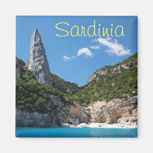Cala Goloritze beach, Sardinia text magnet