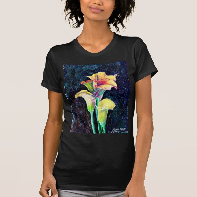 Cala Lilies original artwork Tee Shirt (Front)
