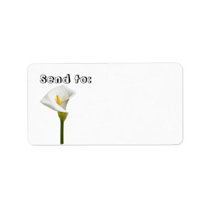 Cala Lily Gift and Address Label