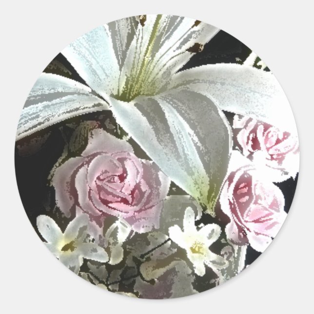 Cala Lily Wedding Sticker (Front)