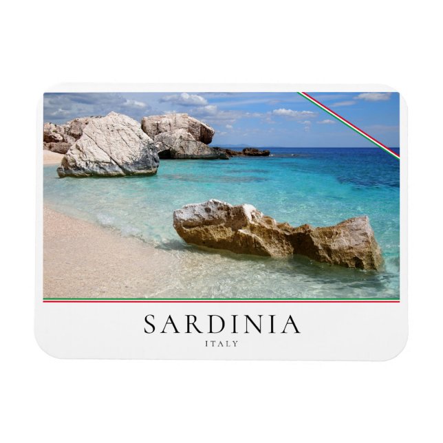 Cala Mariolu beach, Sardinia in Italy Magnet (Horizontal)