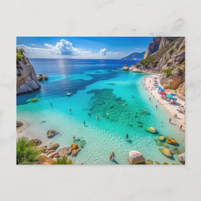 Cala Mariolu beach, Sardinia Italy Postcard (Front)