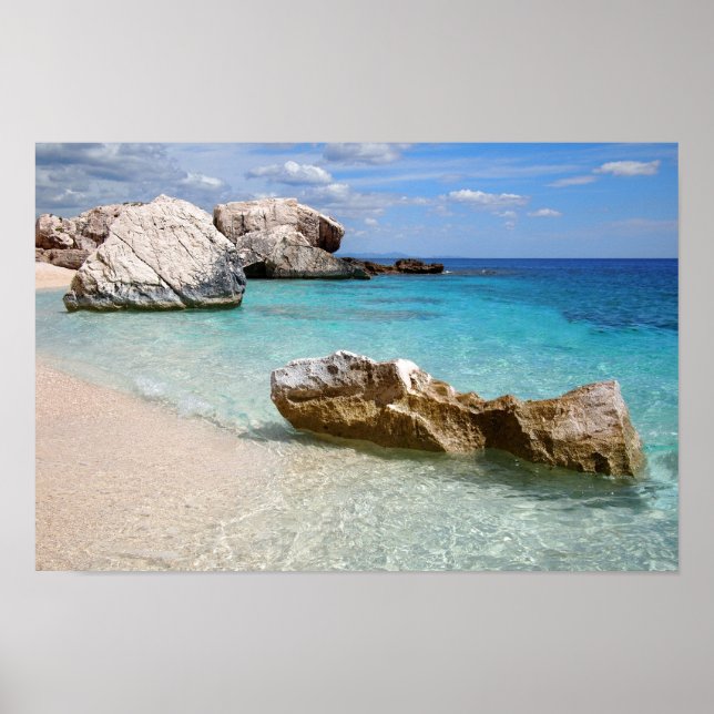 Cala Mariolu beach, Sardinia poster (Front)