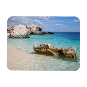 Cala Mariolu beach, Sardinia rectangular magnet