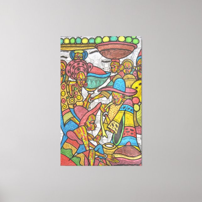 Calabash Market Canvas Print (Front)