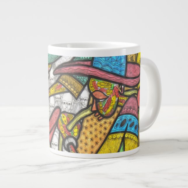 Calabash Market Large Coffee Mug (Front Right)