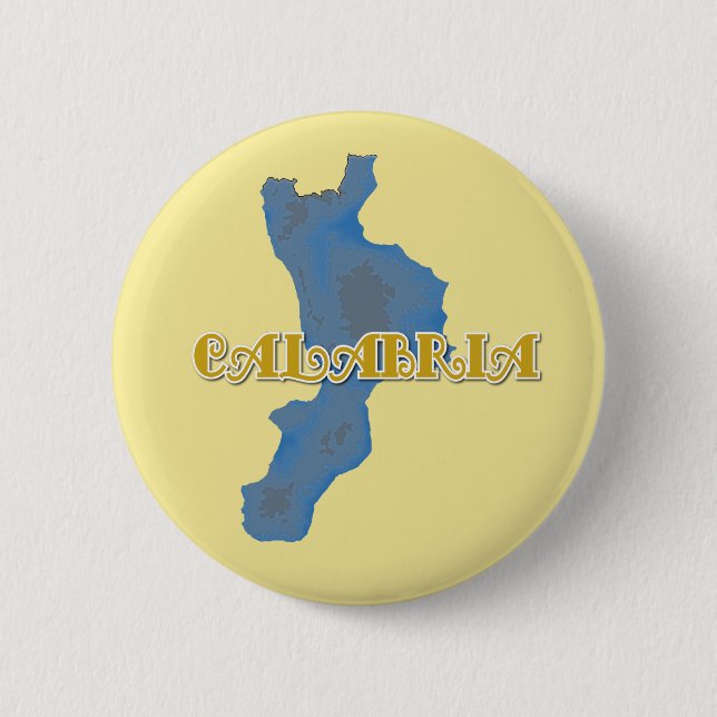 Calabria 6 Cm Round Badge (Front)