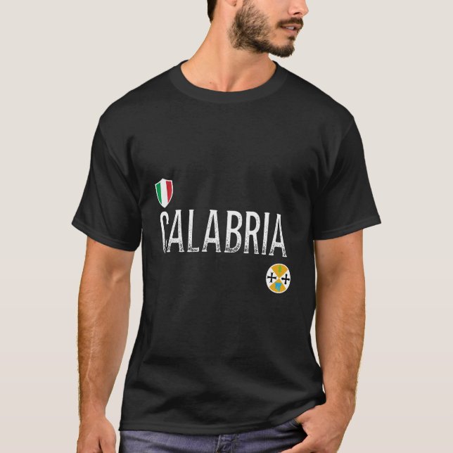 Calabria Calabrian Soccer Style T-Shirt (Front)