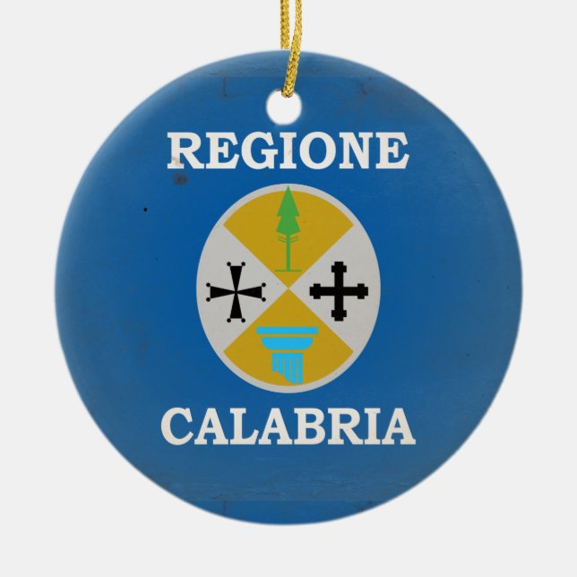 Calabria Ceramic Tree Decoration (Front)