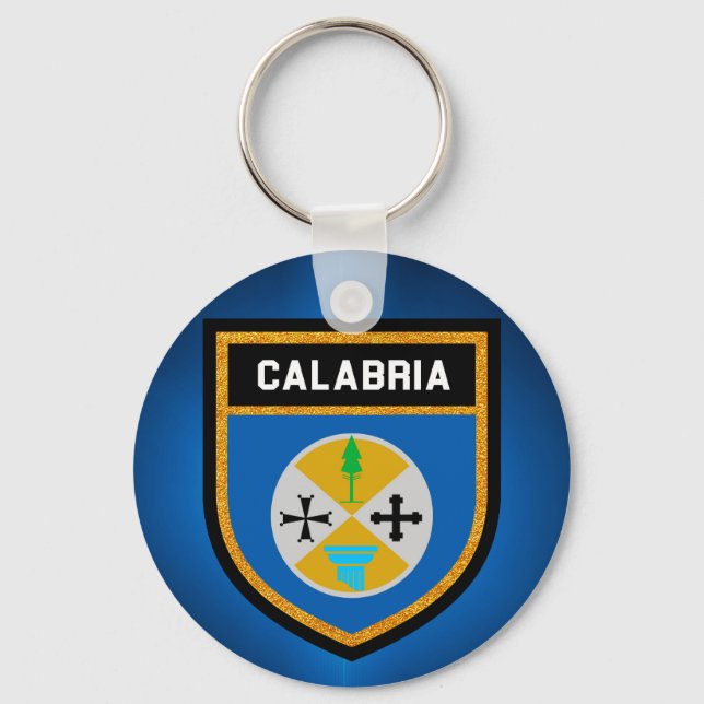 Calabria Flag Key Ring (Front)