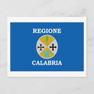 Calabria flag postcard