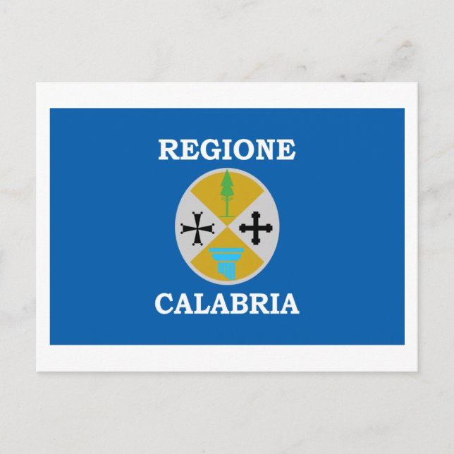 Calabria flag postcard (Front)