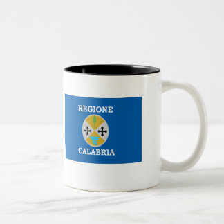 Calabria flag Two-Tone coffee mug