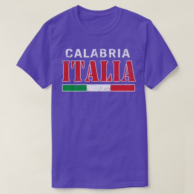 Calabria Italia Italian Flag Italy Italiano T-Shirt (Design Front)