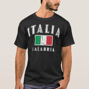 Calabria Italian Flag Souvenir Italy Italia T-Shirt