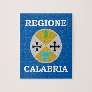 Calabria (Italy) Flag Jigsaw Puzzle