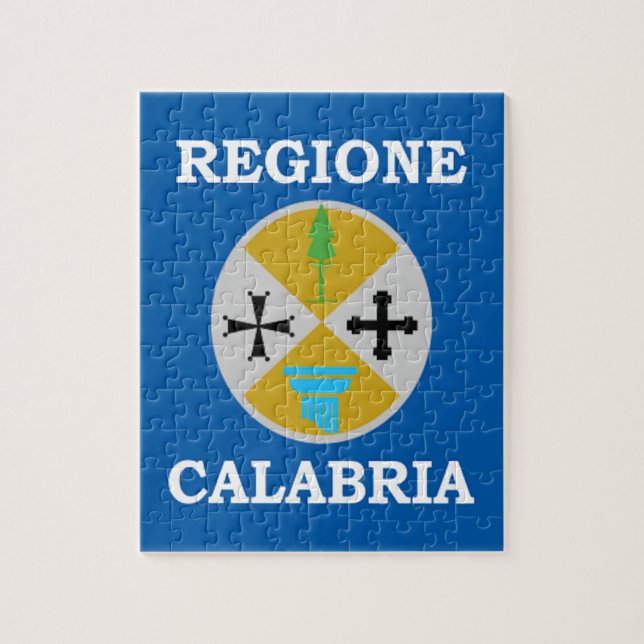 Calabria (Italy) Flag Jigsaw Puzzle (Vertical)
